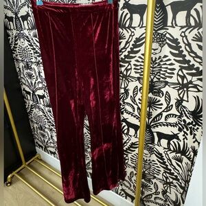 Boutique Velvet Flare Leggings
